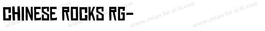 chinese rocks rg字体转换